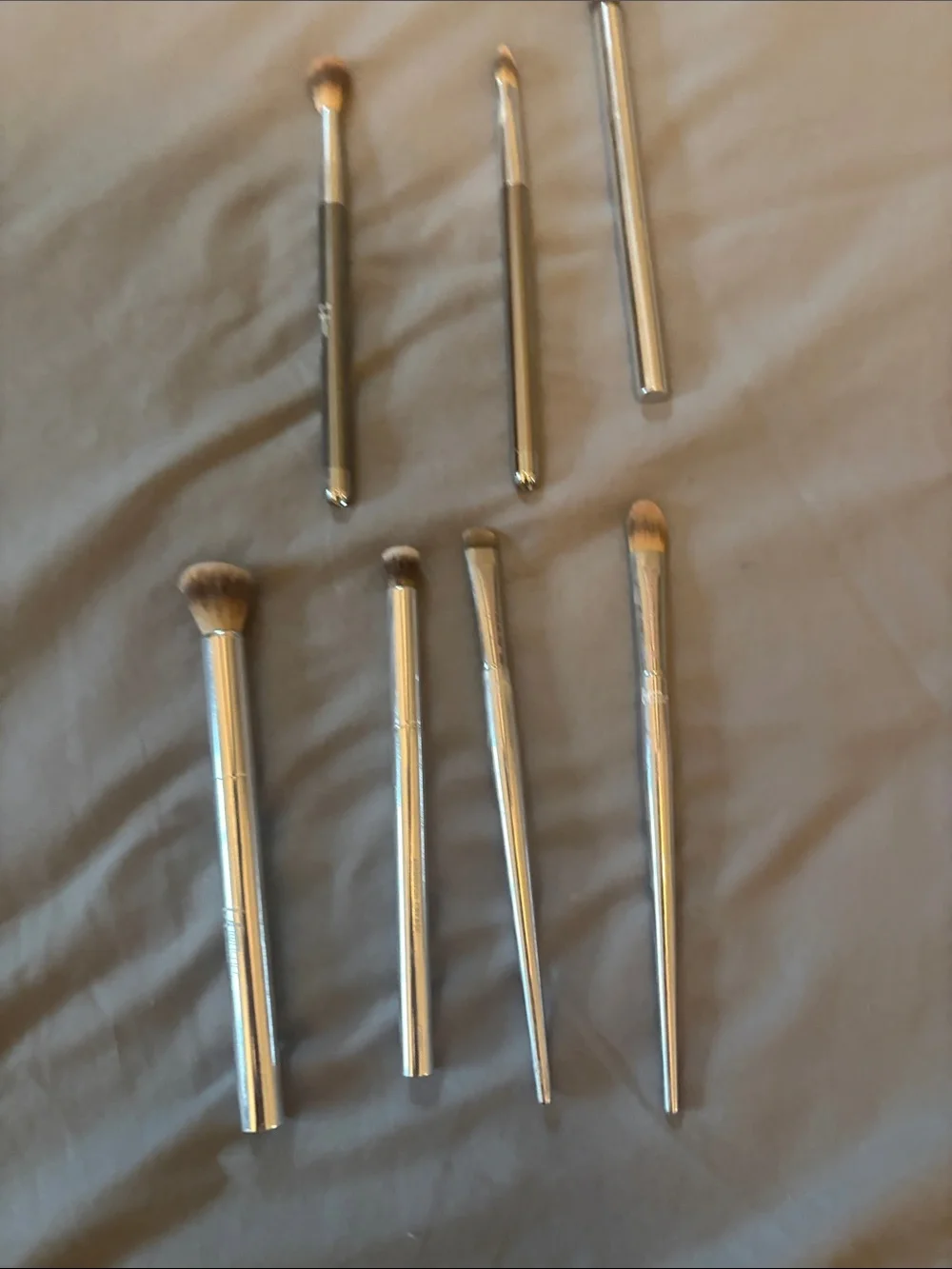 It Brushes from Ulta - Silver Makeup Brush Set with Natural Bristles